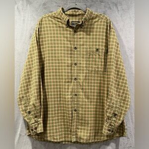 Woolrich Plaid Moss Button Down Shirt Men’s XL Cotton Outdoor Rugged Ranch Work